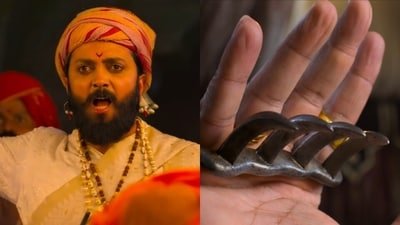 Riteish Deshmukh's Raja Shivaji weilds the Wagh Nakh in a crucial scene that has come under debate.