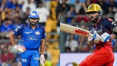 Rohit Sharma and Virat Kohli suffered injury scare in the MI vs RCB clash. (PTI)