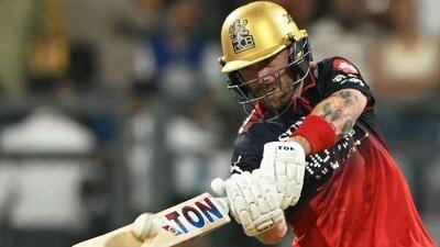 Royal Challengers Bengaluru's Phil Salt in action against Mumbai Indians. (AFP) Royal Challengers Bengaluru's Phil Salt in action against Mumbai Indians. (AFP)