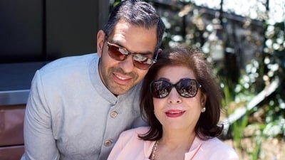 Sunjay Kapur with mother Rani Kapur