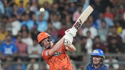 Sunrisers Hyderabad's Heinrich Klaasen plays a shot against Mumbai Indians at the Wankhede Stadium. (AP)