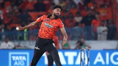 Sunrisers Hyderabad's Praful Hinge in action. (REUTERS)