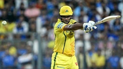 Sanju Samson smashed 101 runs against the Mumbai Indians. (AFP)