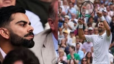 Novak Djokovic spoke about Virat Kohli and how he truly admires him. (AFP)