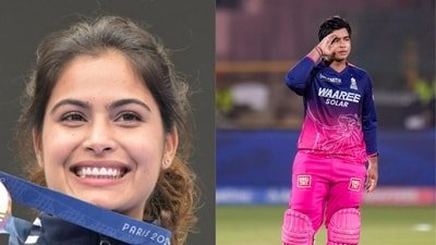 Manu Bhaker was asked about Vaibhav Sooryavanshi at an event. (PTI)