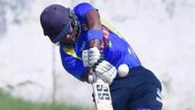 Uttar Pradesh batter Akshdeep Nath, who has acquired UAE citizenship in his bid to play for that team in the 2027 ODI World Cup. (HT Photo)