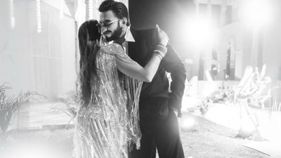 Ranveer Singh hugs his cousin Saumya in unseen picture from her after-party in Goa.