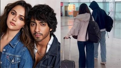 Ahaan and Aneet capture attention at the airport amid relationship rumors.