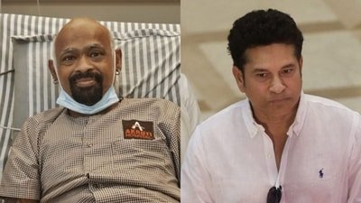 Sachin Tendulkar, right, is always around for Vinod Kambli (AFP/PTI)