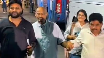 Vinod Kambli looked in great spirits. (Screenshot from X)