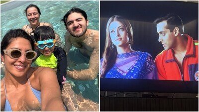 Priyanka Chopra's weekend photo dump features family fun and classic film nostalgia. (Instagram/@priyankachopra)