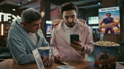 Ranveer Singh with father-in-law Prakash Padukone in new advertisement.