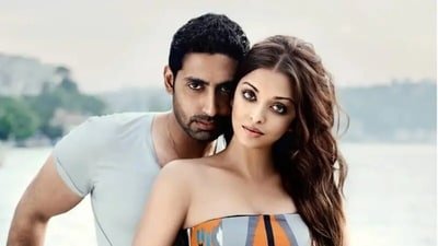 Abhishek Bachchan with wife Aishwarya Rai Bachchan in a throwback photoshoot