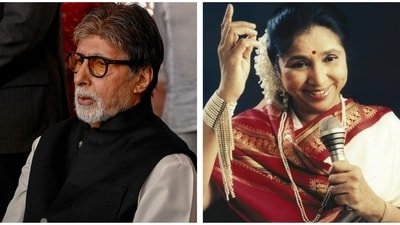 Amitabh Bachchan penned a tribute for Asha Bhosle after her death.