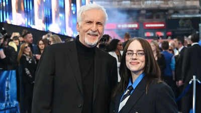 Billie Eilish joins James Cameron for the London premiere of 'Hit Me Hard And Soft: The Tour (Live in 3D)'