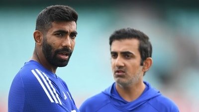 Jasprit Bumrah, left, and Gautam Gambhir hold the key to India's revival in Tests (AFP)