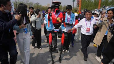 ‘Chinese Humanoid Robots’ beat ​human winners in half-marathon race, again ‘proving’ Elon Musk right about China being Tesla’s only competitor