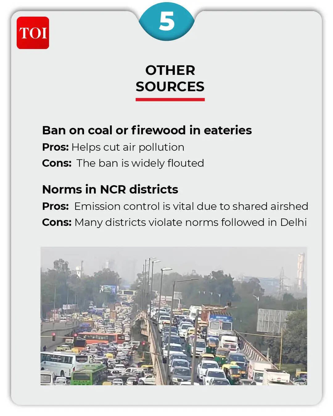 Delhi pollution: Other sources