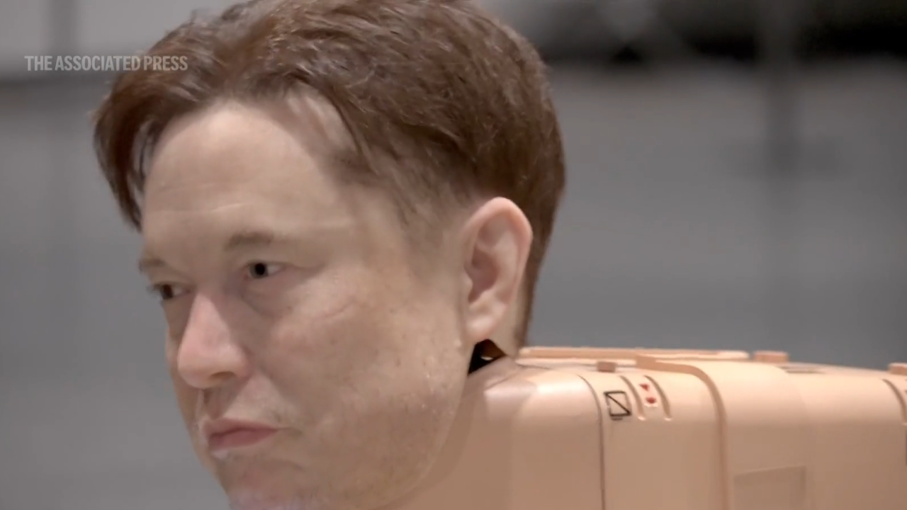 Elon Musk reimagined as a robot dog