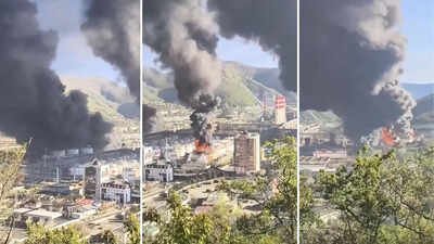 Video: Fire erupts at Russia’s Tuapse refinery after Ukraine drone attack, nearby buildings evacuated