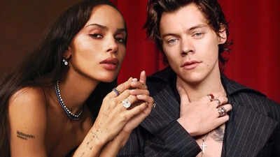 Harry Styles and Zoe Kravitz spark engagement buzz; actress spotted with HUGE dimond ring