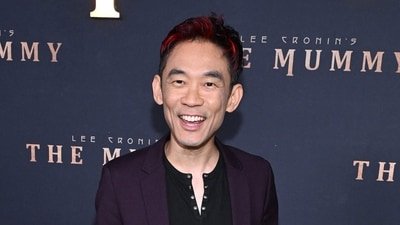 James Wan at the "Lee Cronin's The Mummy" special screening. (Photo by LISA O'CONNOR / AFP) (AFP)