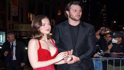 Josh Allen, Hailee Steinfeld step out glowing after welcoming their first child