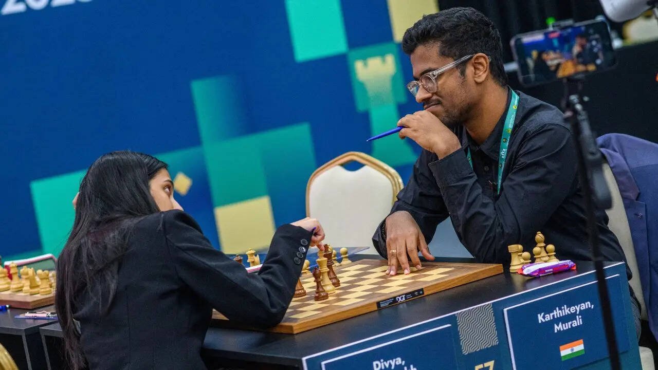 Karthikeyan Murali in FIDE Grand Swiss 2025 (Photo by Michal Walusza)