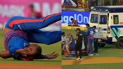 Lungi Ngidi suffered a freak injury in the DC vs PBKS match.