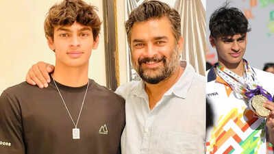 'You can't be seen with your shirt off, sleeping in any bed,' R Madhavan warned his son Vedaant about the responsibilities which come with fame