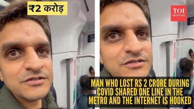 Man who lost Rs 2 crore during Covid shared one line in the metro and the internet is hooked