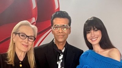 Filmmaker Karan Johar shares his excitement meeting Meryl Streep and Anne Hathaway during The Devil Wears Prada 2 promotional tour. Filmmaker Karan Johar shares his excitement meeting Meryl Streep and Anne Hathaway during The Devil Wears Prada 2 promotional tour.