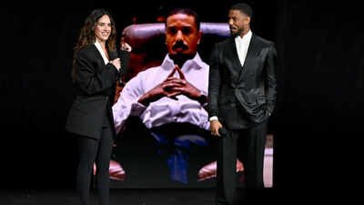 Michael B. Jordan returns to the spotlight after Oscar win, unveils stylish ‘The Thomas Crown Affair’ at CinemaCon