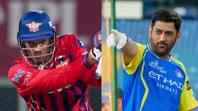 Mukul Choudhary and MS Dhoni (Photos by PTI) Mukul Choudhary 'reminded me of watching MS Dhoni': Former IPL batter makes bold claim