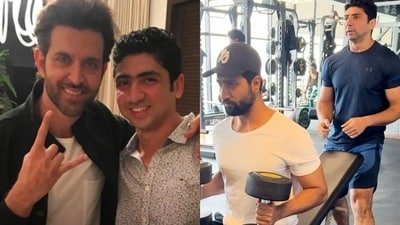Hrithik Roshan, Mustafa Ahmed and Vicky Kaushal Hrithik Roshan, Mustafa Ahmed and Vicky Kaushal