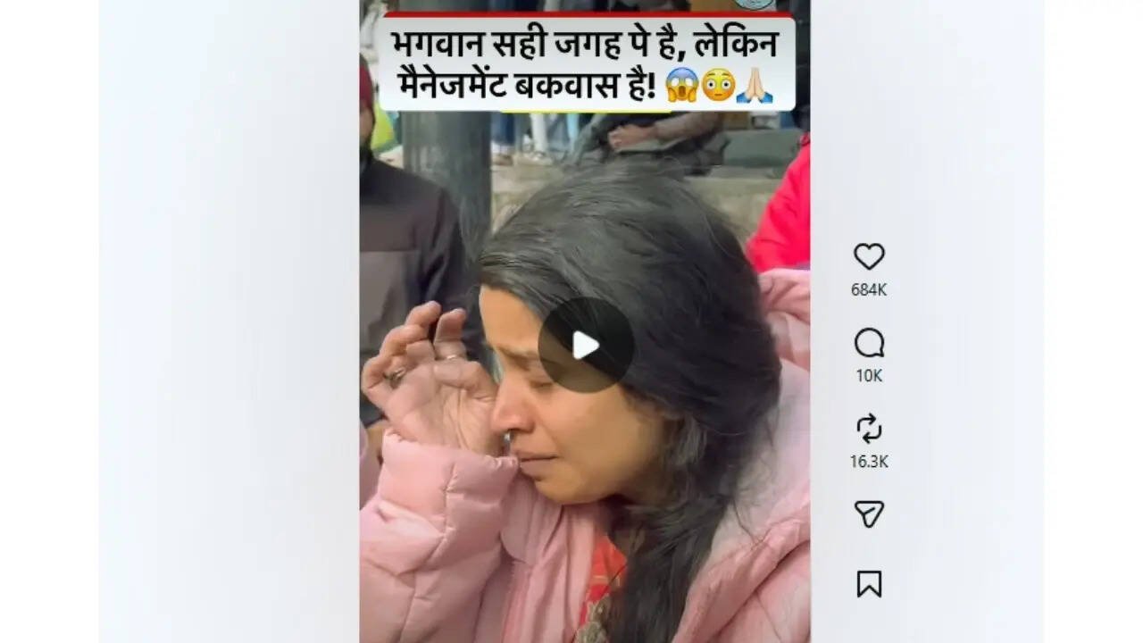 Now viral video showcasing chaos at Kedarnath