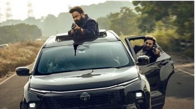 Patriot trailer: Mohanlal and Mammootty join forces in a still from the film.