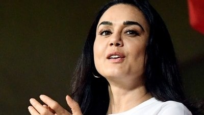 Punjab Kings' co-owner Preity Zinta is often seen cheering for her team during the IPL matches. (ANI Photo) (Surjeet Yadav)
