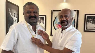 Rajinikanth surprises ‘Padayappa’ producer Thenappan; gifts a gold chain after re-release success