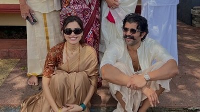 Rashmika Mandanna celebrated her 30th birthday in her hometown with her husband, Vijay Deverakonda, and family.