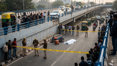 Delhi hit-and-run: Delivery agent falls from flyover after being hit by car, dies