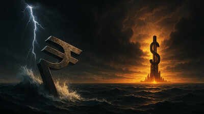 Since the onset of the geopolitical tensions, the currency has declined by roughly 4%. (AI image) Rupee at 100? Currency may slide further versus US dollar as crude oil prices rise, Middle East conflict persists