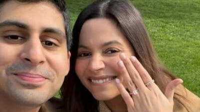 Shaheen Bhatt flaunted a diamond ring to announce her engagement.