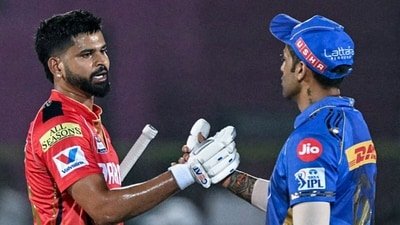 Shreyas Iyer, left, and Suryakumar Yadav (AFP)
