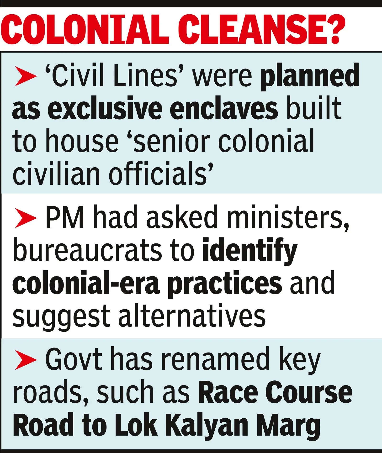 Soon, ‘Civil Lines’ may be relegated to history