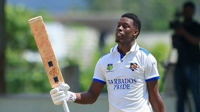 Remember the name! Kevin Wickham is determined to make a name for himself. (Cricket West Indies)