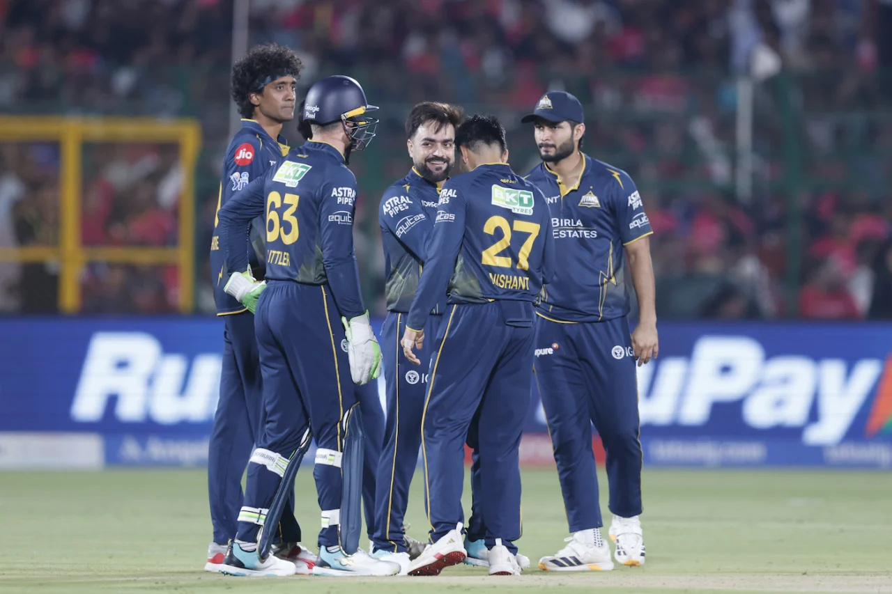 Gujarat Titans Crush Rajasthan Royals by 77 Runs as Rashid Khan, Shubman Gill Shine in IPL 2026