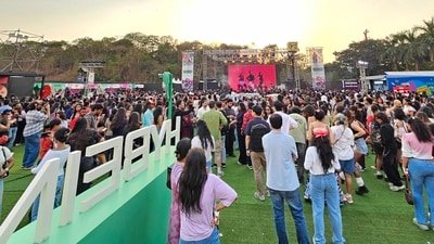 HYBE INDIA pop-up park in Mumbai (Photo: Akash Bhatnagar/HT)