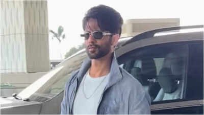 Shahid Kapoor spotted waiting in airport queue, elderly man politely asks 'Cocktail 2' star to move ahead - Watch VIRAL video