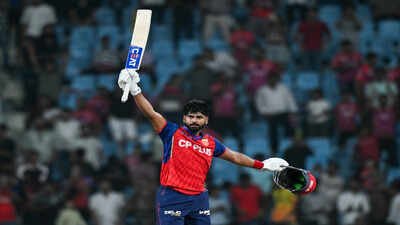 Shreyas Iyer after maiden IPL ton in PBKS win over LSG (Image: ANI) IPL 2026: Shreyas Iyer joins Virat Kohli, Sanju Samson; becomes fourth captain to...